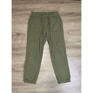 OLD NAVY Pull On Jog Women's Sz S Joggers Olive Green Elastic Waist Drawstring